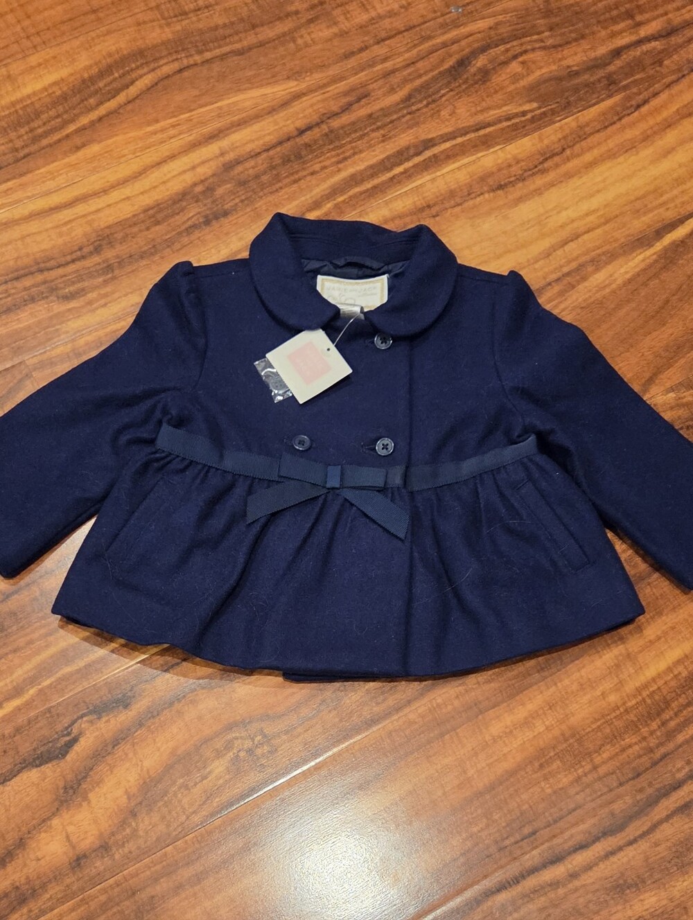 Janie and Jack NWT 12-24 Months Navy Wool Jacket